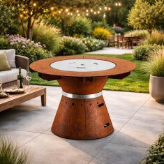 Grilltisch Vulx by Hwam Fusion - 80cm, Cortenstahl