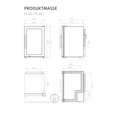 Vivandio quub Mobiler Kühlschrank für Garten & Pool, Silber