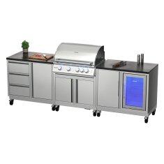 Vivandio quub Outdoorküche mit Grill fyre x,...