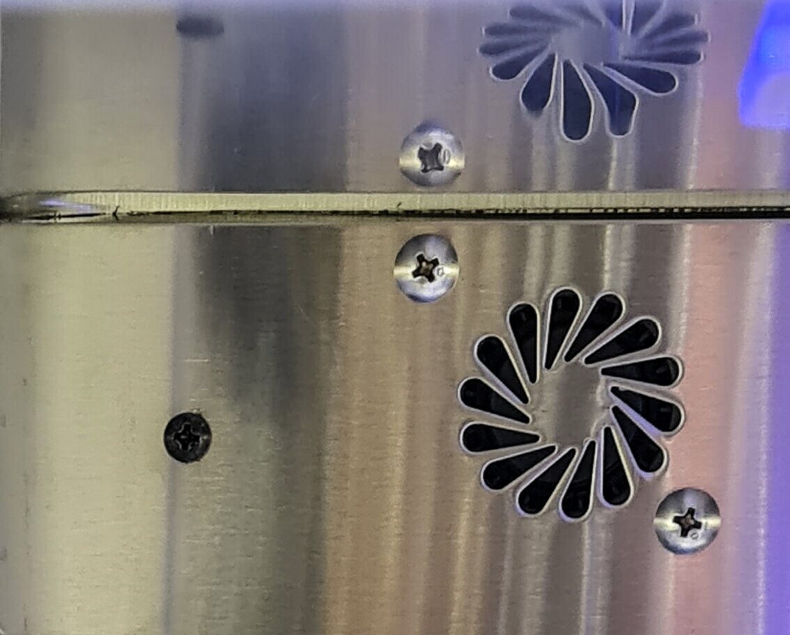 Vivandio quub Outdoorküche mit Grill fyre x, Kühlschrank, Arbeitsplatte, Silber