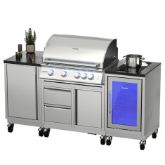 Vivandio quub Outdoorküche mit Grill fyre x,...
