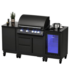 Vivandio quub Outdoorküche mit Grill fyre x,...