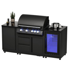 Vivandio quub Outdoorküche mit Grill fyre x,...