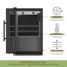 Vivandio quub Outdoorküche mit Grill fyre x, Kühlschrank, Kochfeld, Mattschwarz