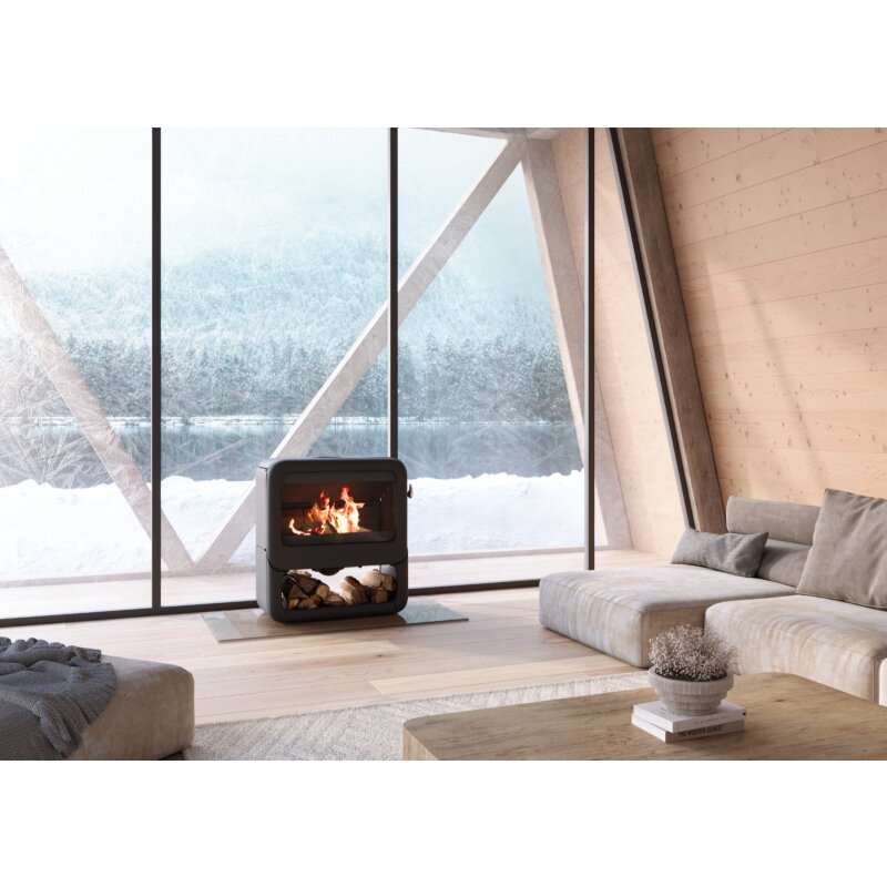 Kaminofen Gussofen Dovre ROCK 500 WB - 9 kW - Schwarz