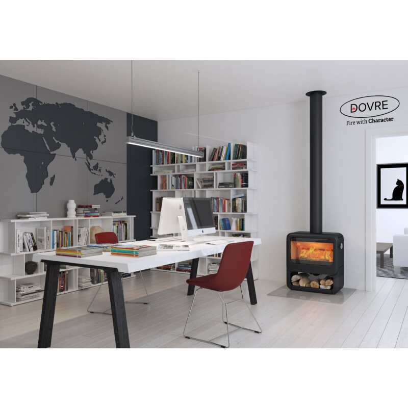 Kaminofen Gussofen Dovre ROCK 500 WB - 9 kW - Schwarz
