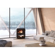 Kaminofen Gussofen Dovre ROCK 500 WB - 9 kW - Schwarz