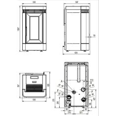 Pelletofen La Nordica Extraflame Lucia Plus 16 (kanalisierbar) - 12 kW