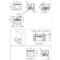 Pelleteinsatz La Nordica Extraflame Comfort P70 Air - 10 kW