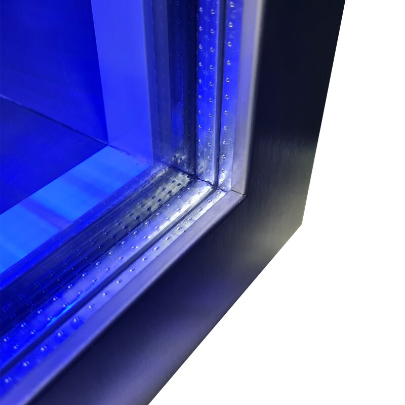 Vivandio quub mobile Outdoorküche mit Grill fyre x, Kühlschrank & Arbeitsplatte, Schwarz