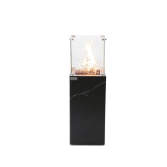 Gas Feuers&auml;ule Elementi+ Yukon, Marmor Optik, Bulgarien Schwarz