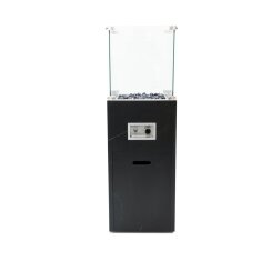 Gas Feuers&auml;ule Elementi+ Yukon, Marmor Optik, Bulgarien Schwarz