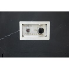 Gas Feuers&auml;ule Elementi+ Yukon, Marmor Optik, Bulgarien Schwarz