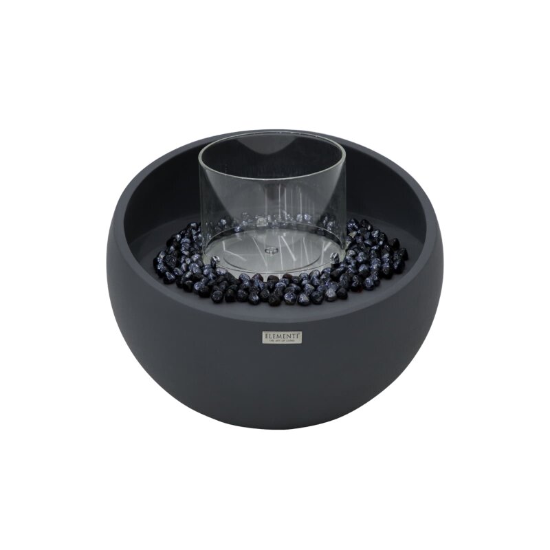 Bio Ethanol Feuerstelle Elementi Firenze, Schieferschwarz