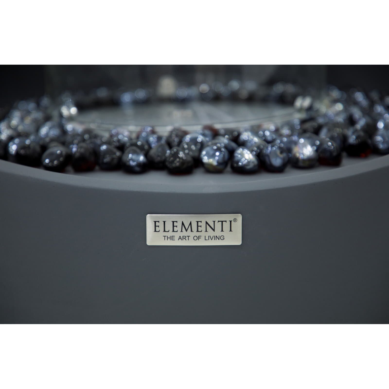 Bio Ethanol Feuerstelle Elementi Firenze, Schieferschwarz