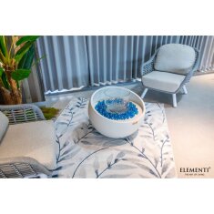 Bio Ethanol Feuerstelle Elementi Firenze, Cremewei&szlig;