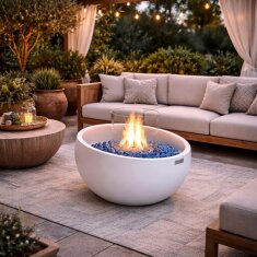 Bio Ethanol Feuerstelle Elementi Firenze, Cremewei&szlig;