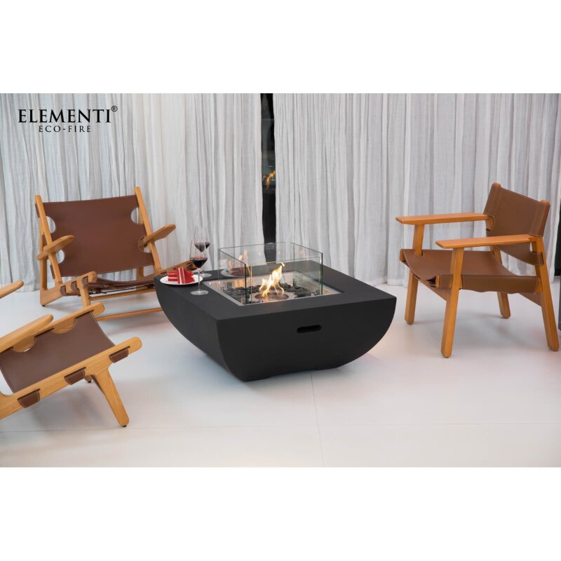 Bio Ethanol Feuerstelle Elementi Aurora, Mattschwarz