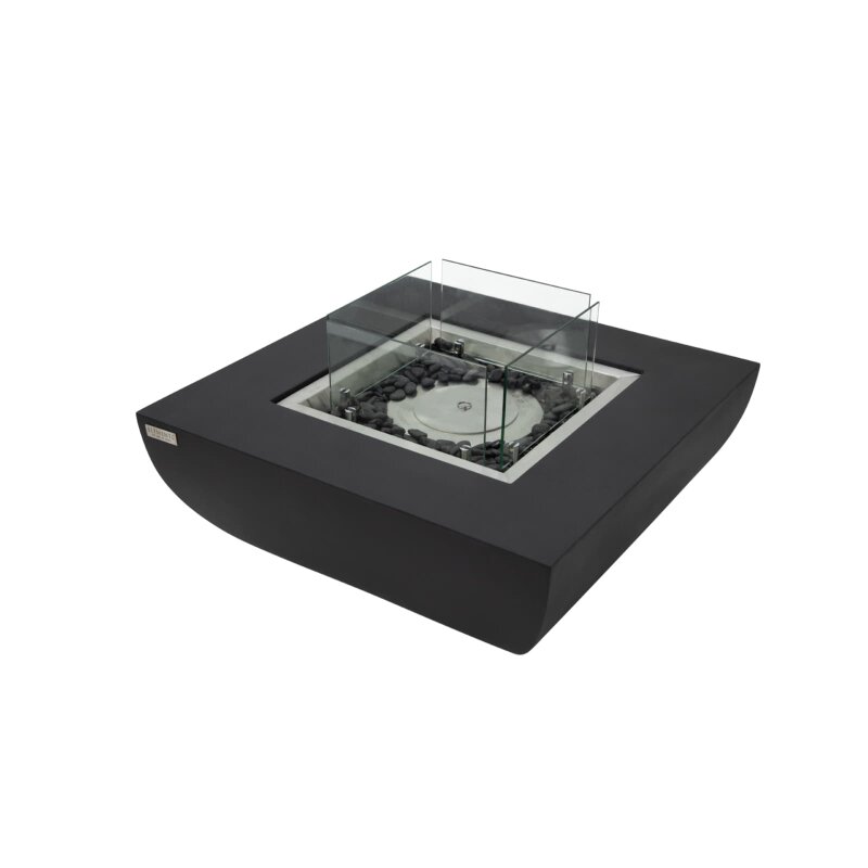 Bio Ethanol Feuerstelle Elementi Aurora, Mattschwarz