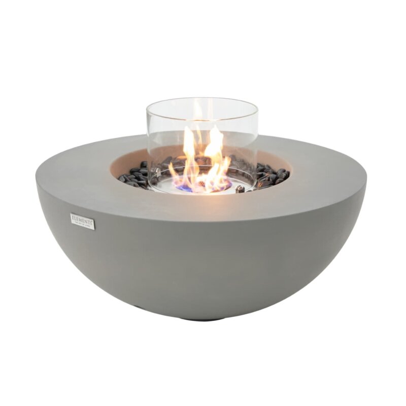 Bio Ethanol Feuerstelle Elementi Roca, Spacegrau