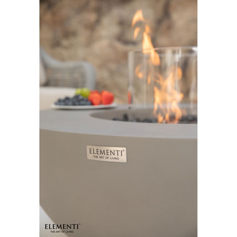 Bio Ethanol Feuerstelle Elementi Roca, Spacegrau