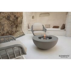 Bio Ethanol Feuerstelle Elementi Roca, Spacegrau