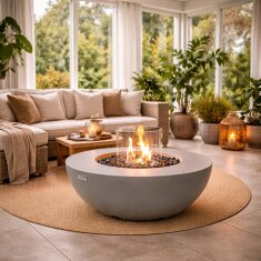 Bio Ethanol Feuerstelle Elementi Roca, Spacegrau