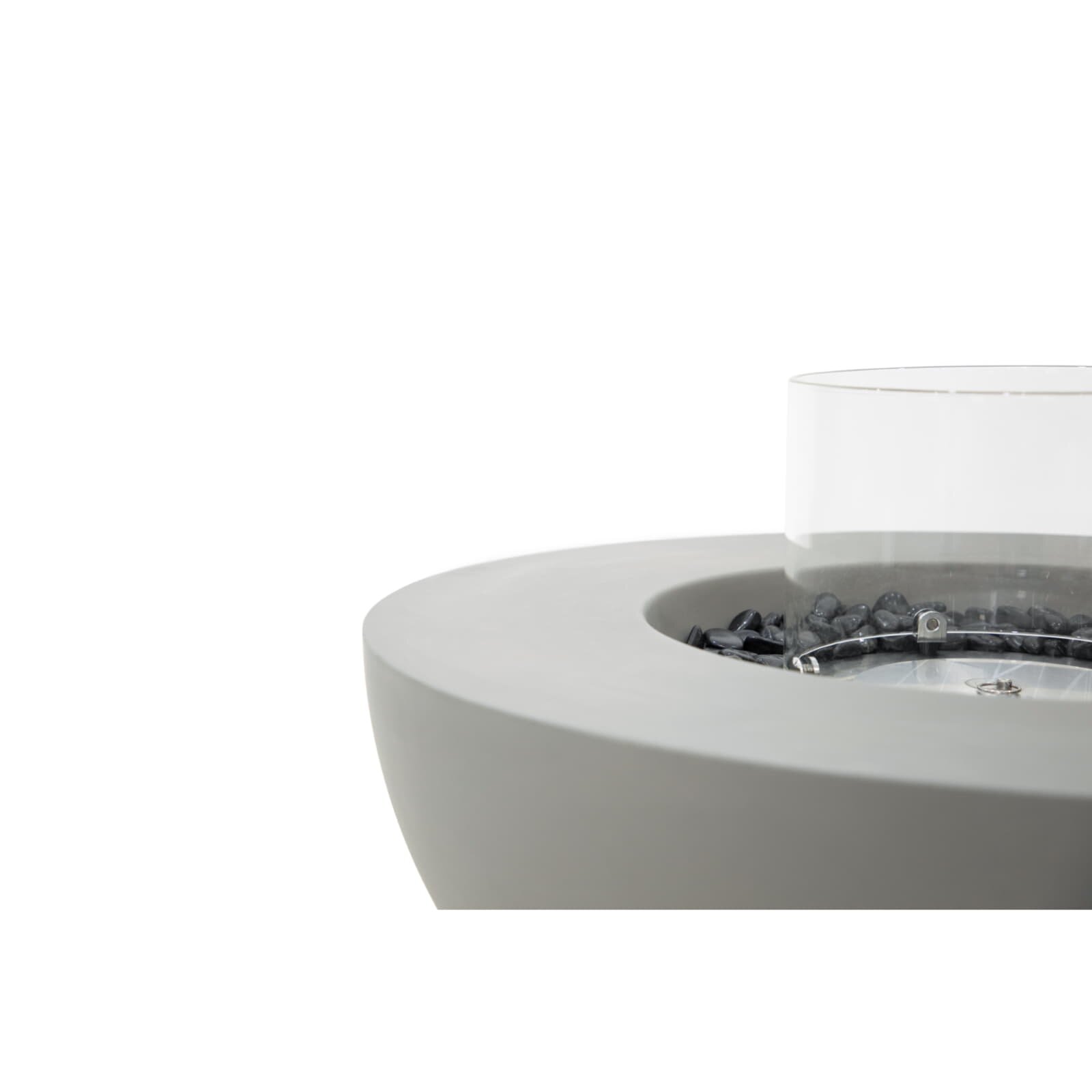 Bio Ethanol Feuerstelle Elementi Roca, Spacegrau