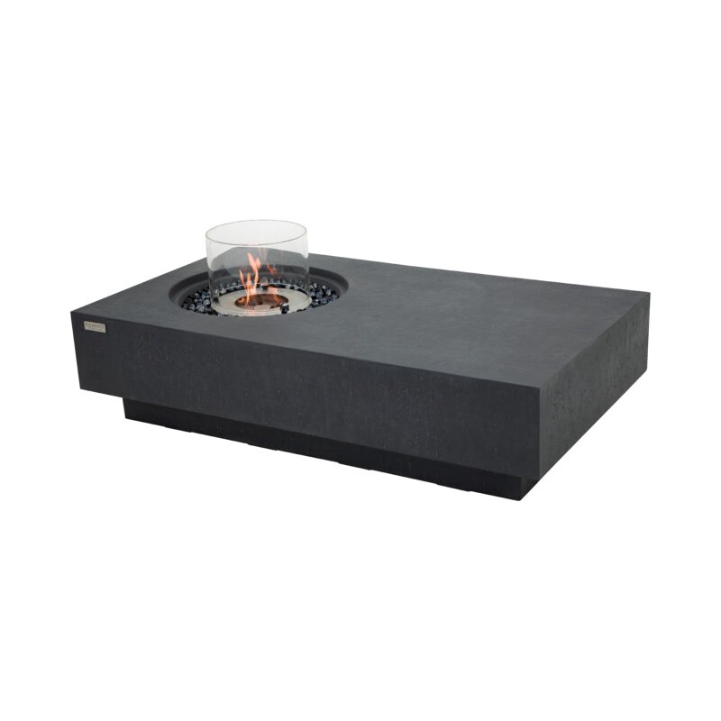 Bio Ethanol Feuerstelle Elementi Metropolis, Schieferschwarz