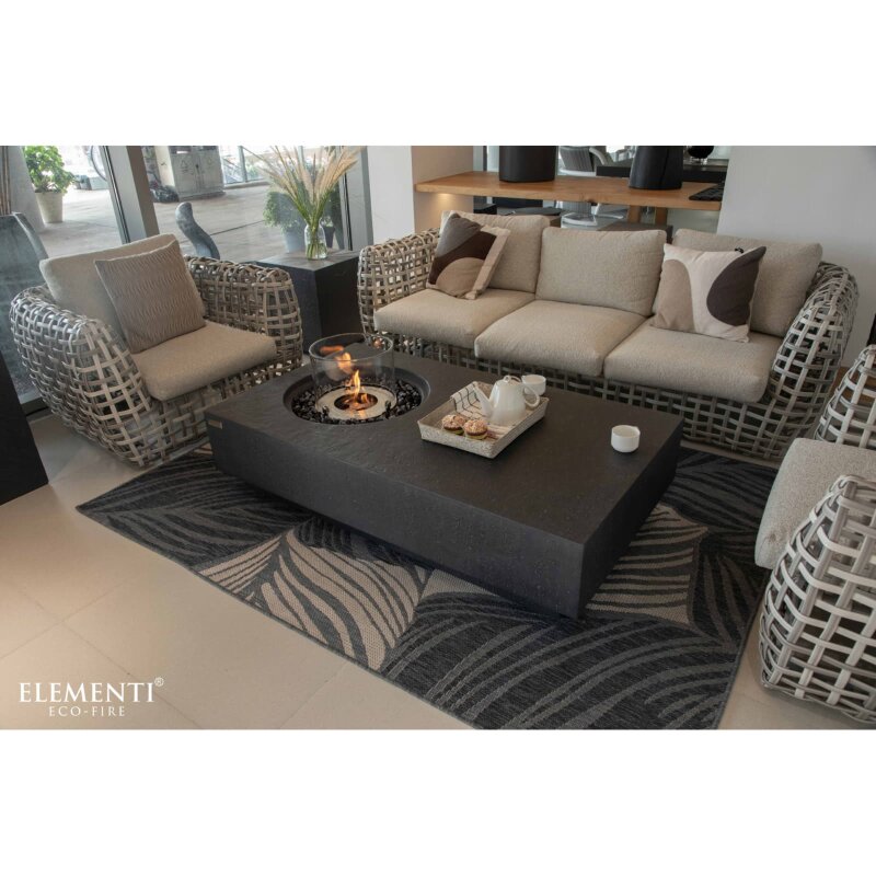 Bio Ethanol Feuerstelle Elementi Metropolis, Schieferschwarz