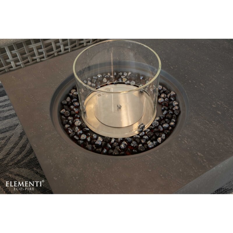 Bio Ethanol Feuerstelle Elementi Metropolis, Schieferschwarz