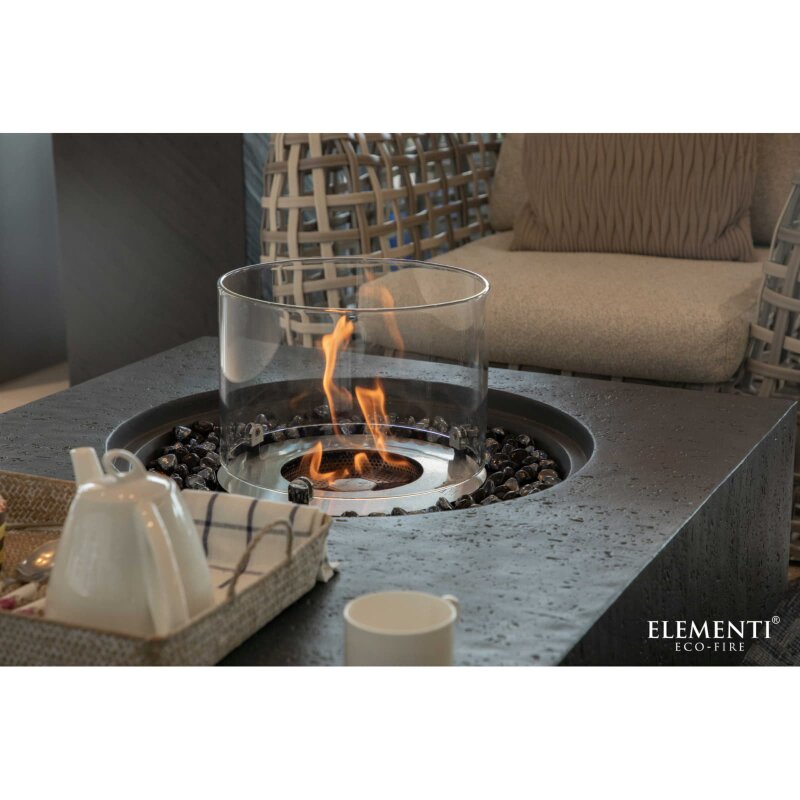 Bio Ethanol Feuerstelle Elementi Metropolis, Schieferschwarz