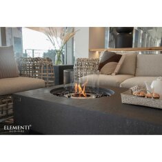 Bio Ethanol Feuerstelle Elementi Metropolis, Schieferschwarz