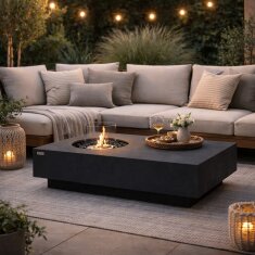 Bio Ethanol Feuerstelle Elementi Metropolis, Schieferschwarz