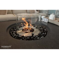 Bio Ethanol Feuerstelle Elementi Metropolis, Schieferschwarz