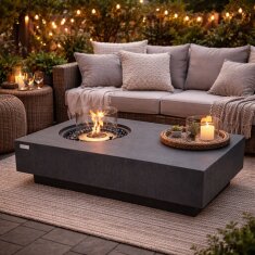 Bio Ethanol Feuerstelle Elementi Metropolis, Schieferschwarz