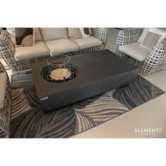 Bio Ethanol Feuerstelle Elementi Metropolis, Schieferschwarz