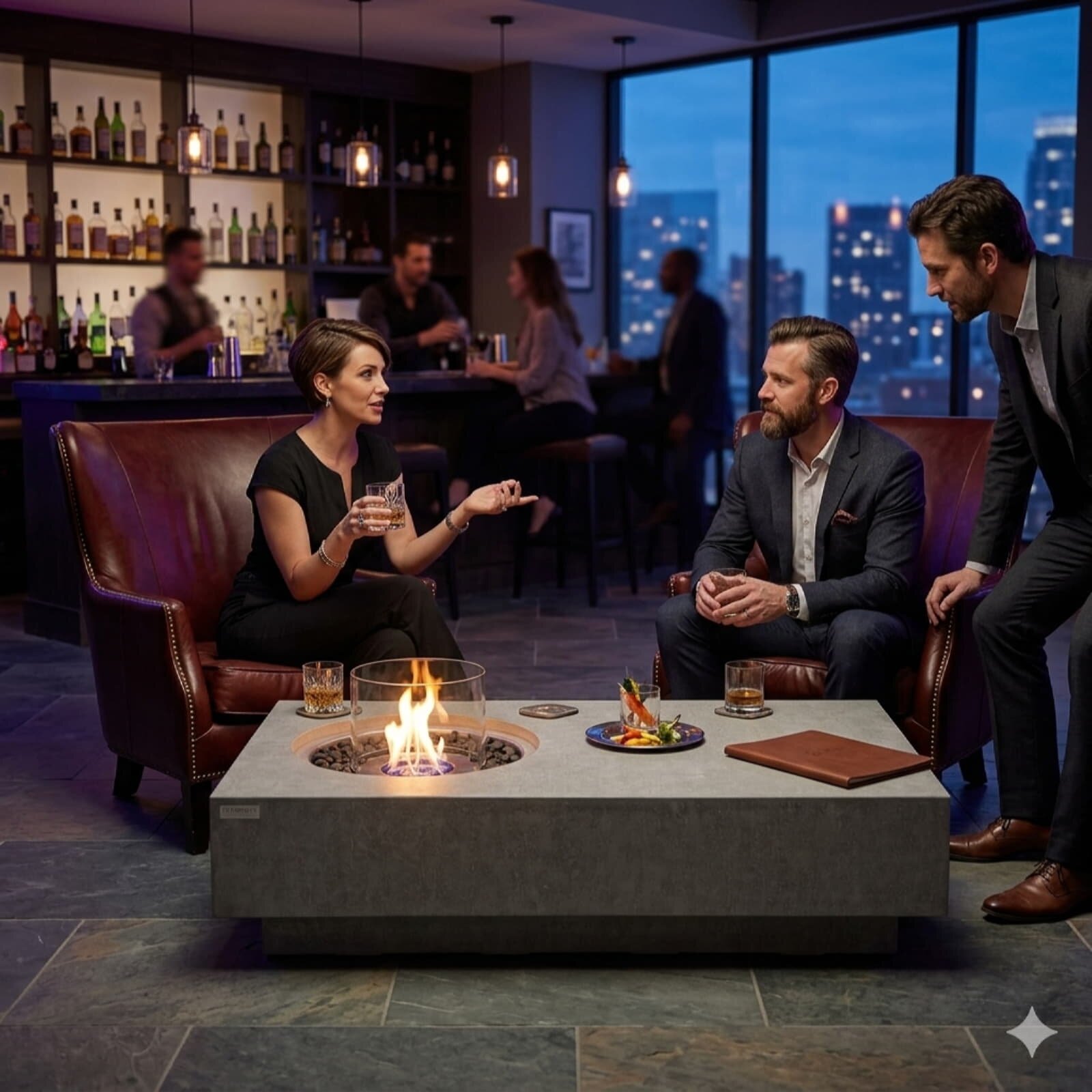 Bio Ethanol Feuerstelle Elementi Metropolis, Spacegrau