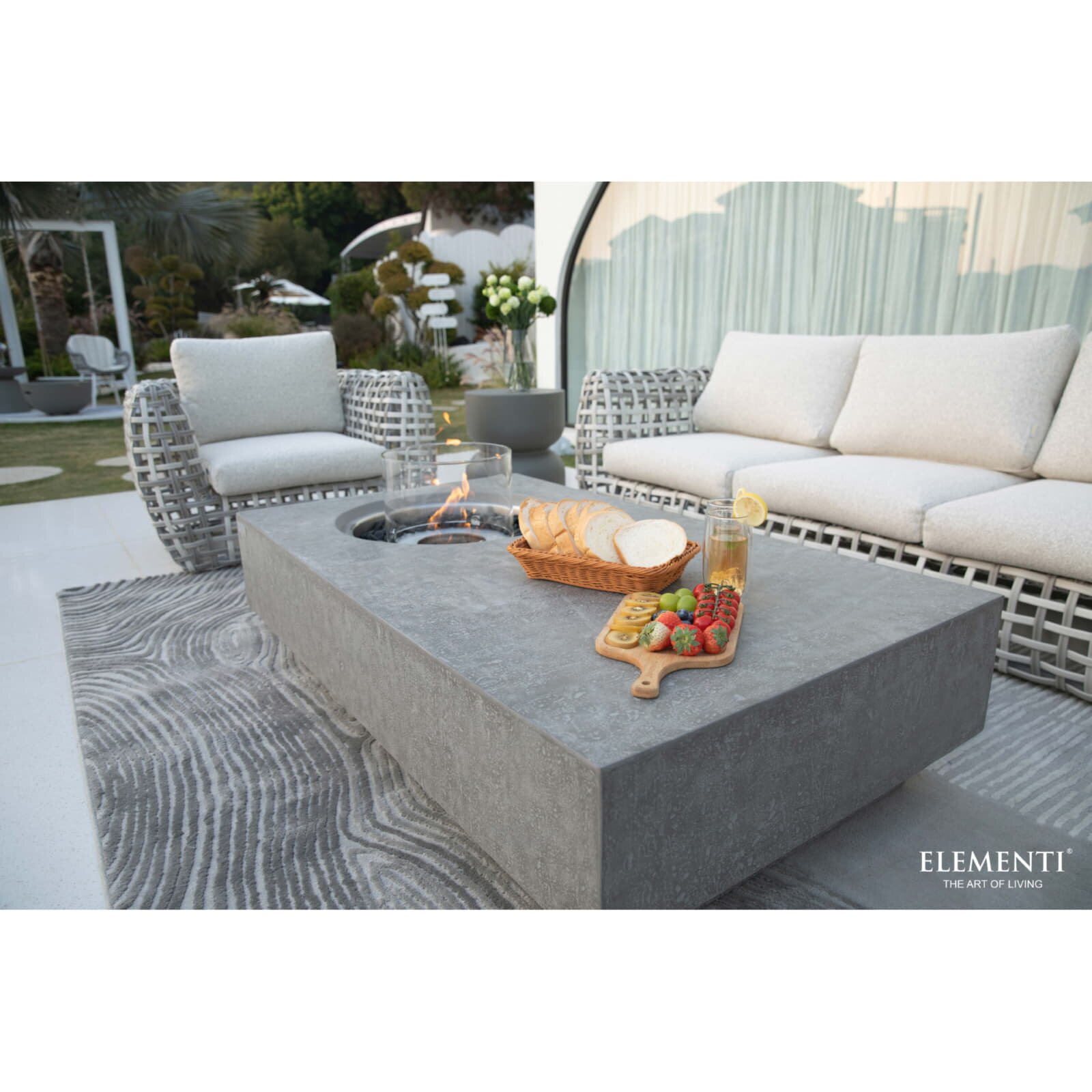 Bio Ethanol Feuerstelle Elementi Metropolis, Spacegrau