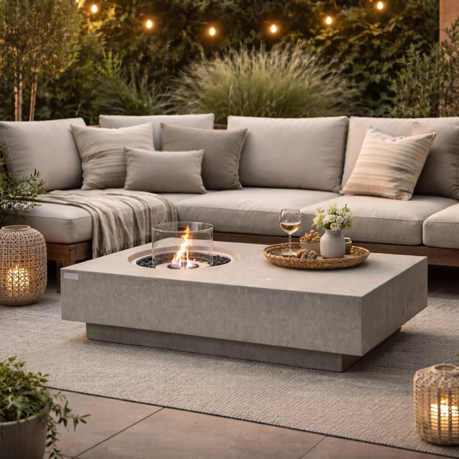 Bio Ethanol Feuerstelle Elementi Metropolis, Spacegrau