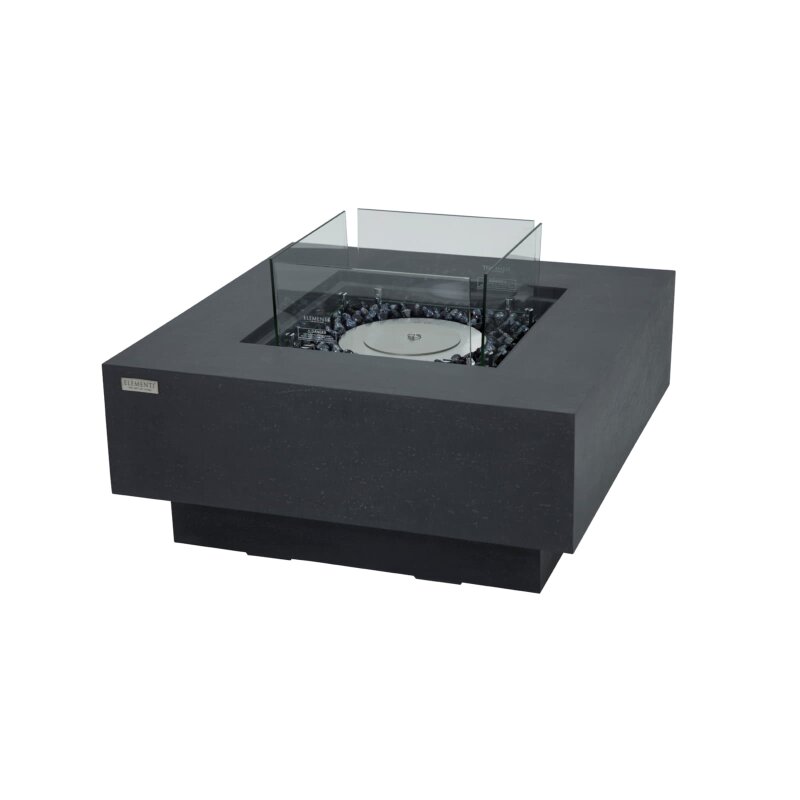 Bio Ethanol Feuerstelle Elementi Manhattan, Schieferschwarz