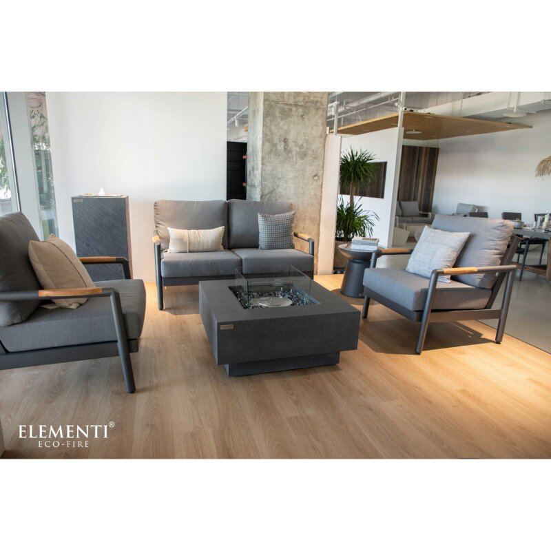 Bio Ethanol Feuerstelle Elementi Manhattan, Schieferschwarz