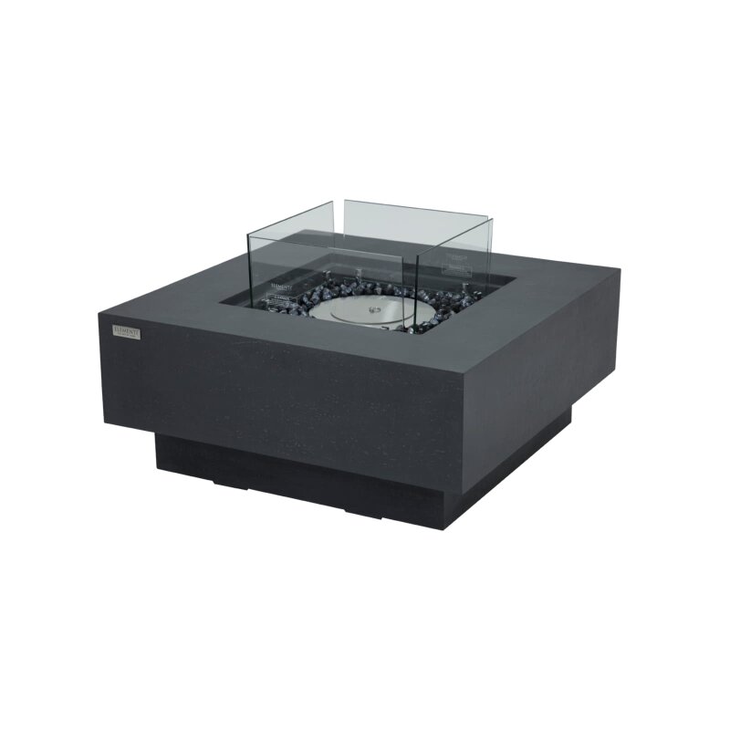 Bio Ethanol Feuerstelle Elementi Manhattan, Schieferschwarz