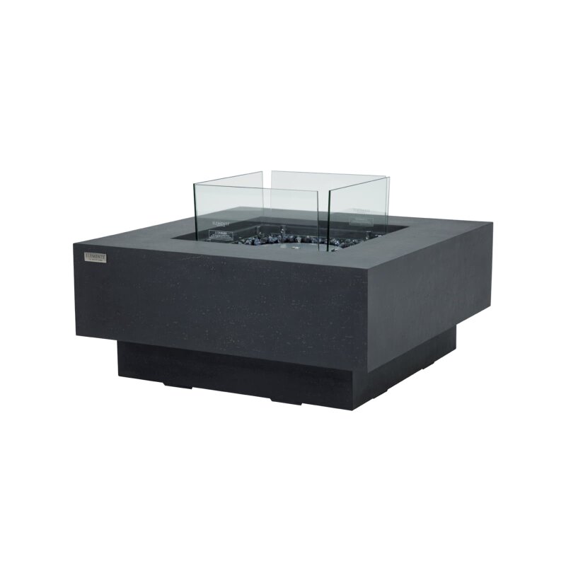 Bio Ethanol Feuerstelle Elementi Manhattan, Schieferschwarz