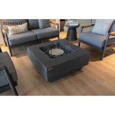 Bio Ethanol Feuerstelle Elementi Manhattan, Schieferschwarz