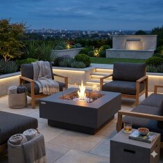 Bio Ethanol Feuerstelle Elementi Manhattan, Schieferschwarz