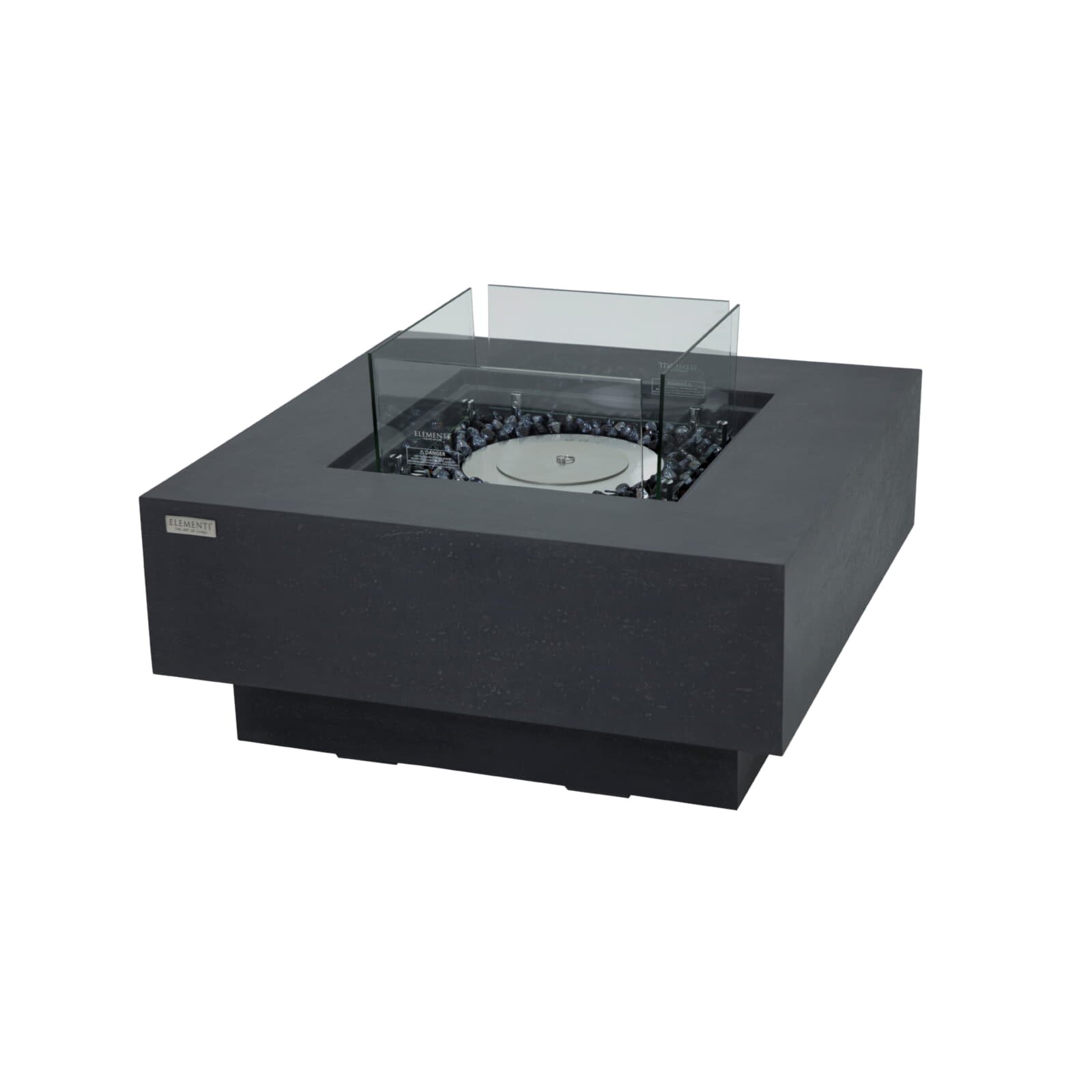 Bio Ethanol Feuerstelle Elementi Manhattan, Schieferschwarz