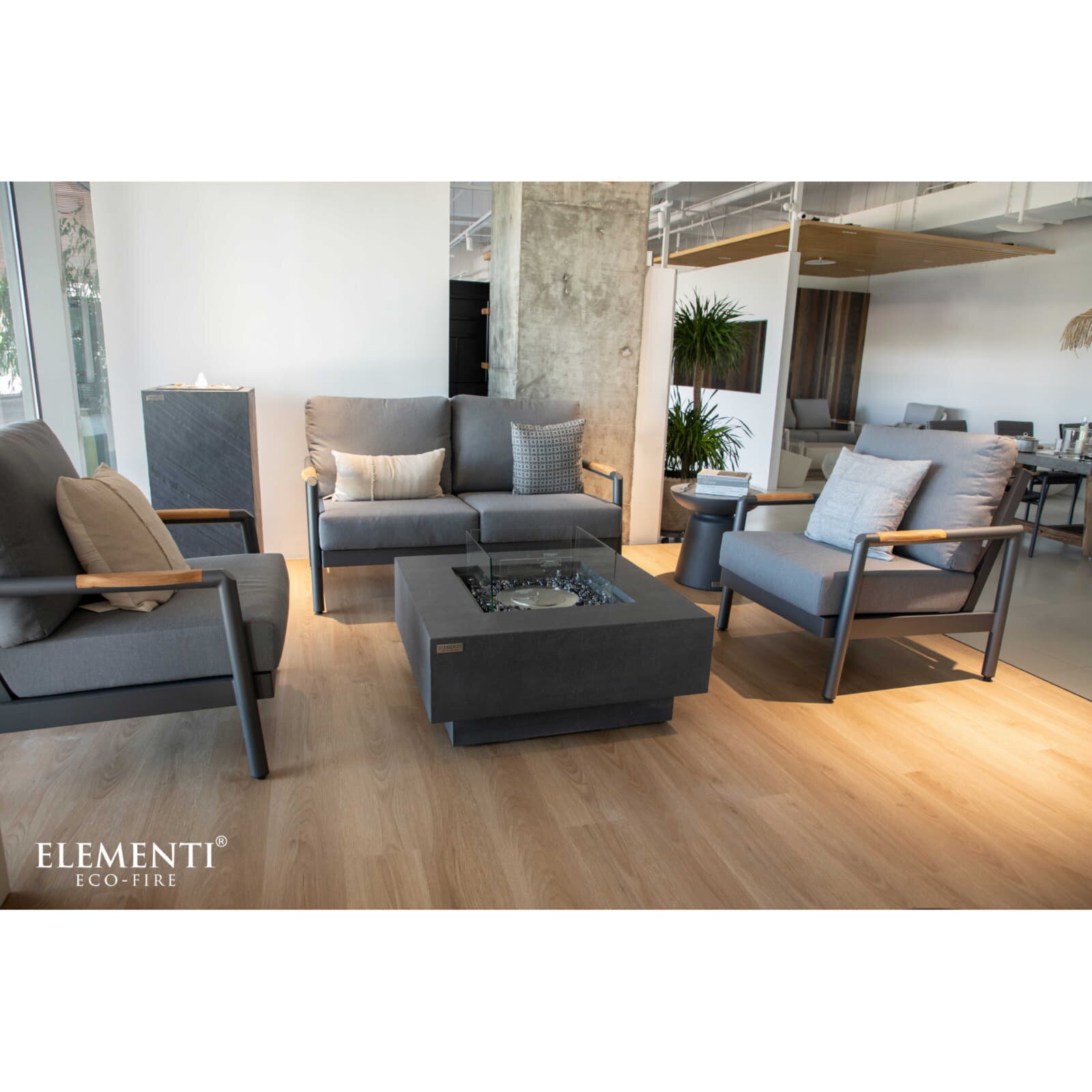 Bio Ethanol Feuerstelle Elementi Manhattan, Schieferschwarz