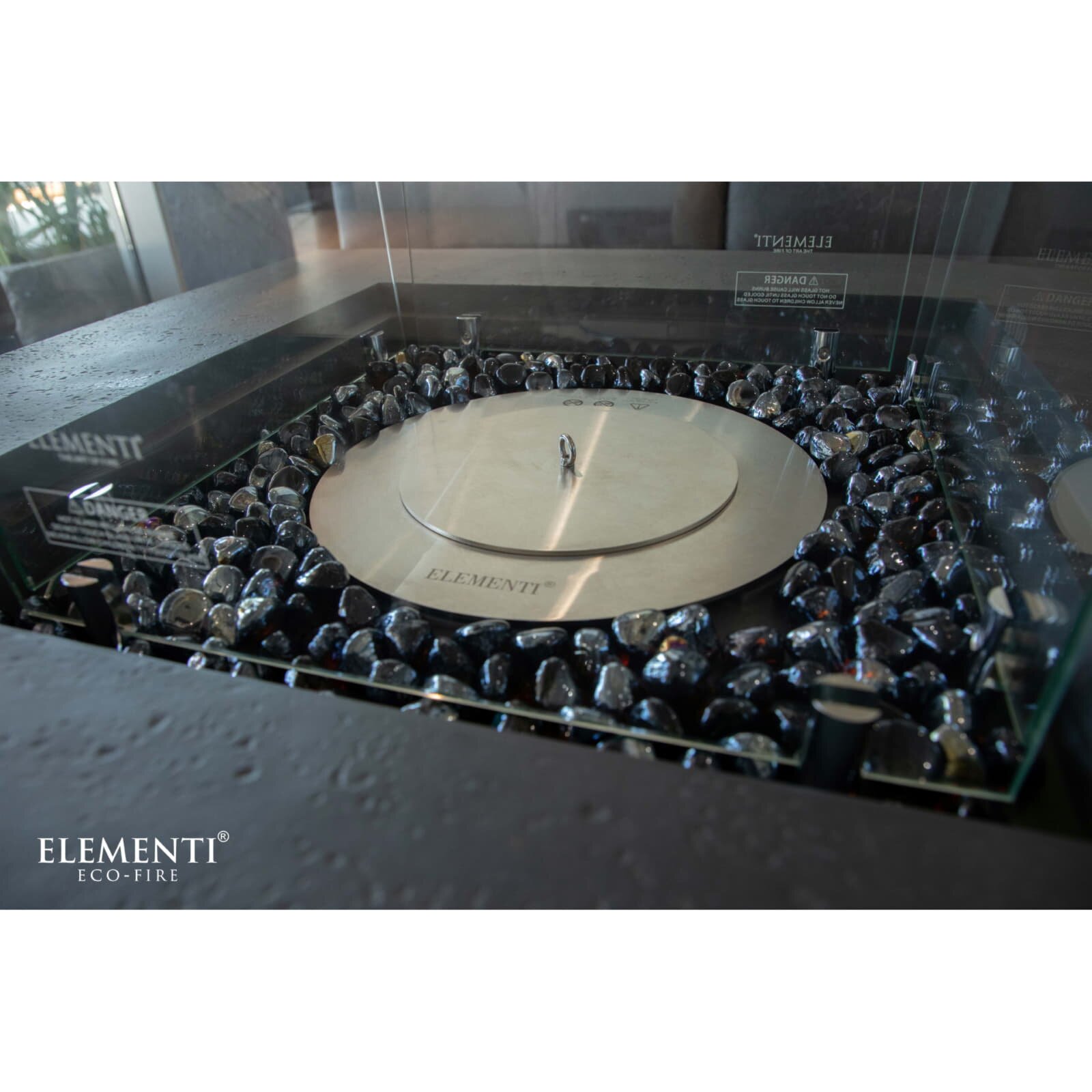 Bio Ethanol Feuerstelle Elementi Manhattan, Schieferschwarz