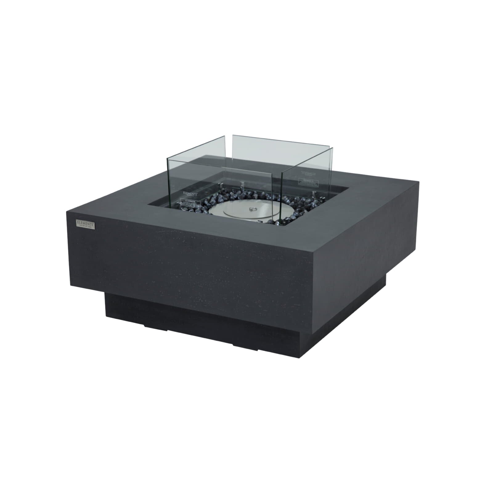 Bio Ethanol Feuerstelle Elementi Manhattan, Schieferschwarz